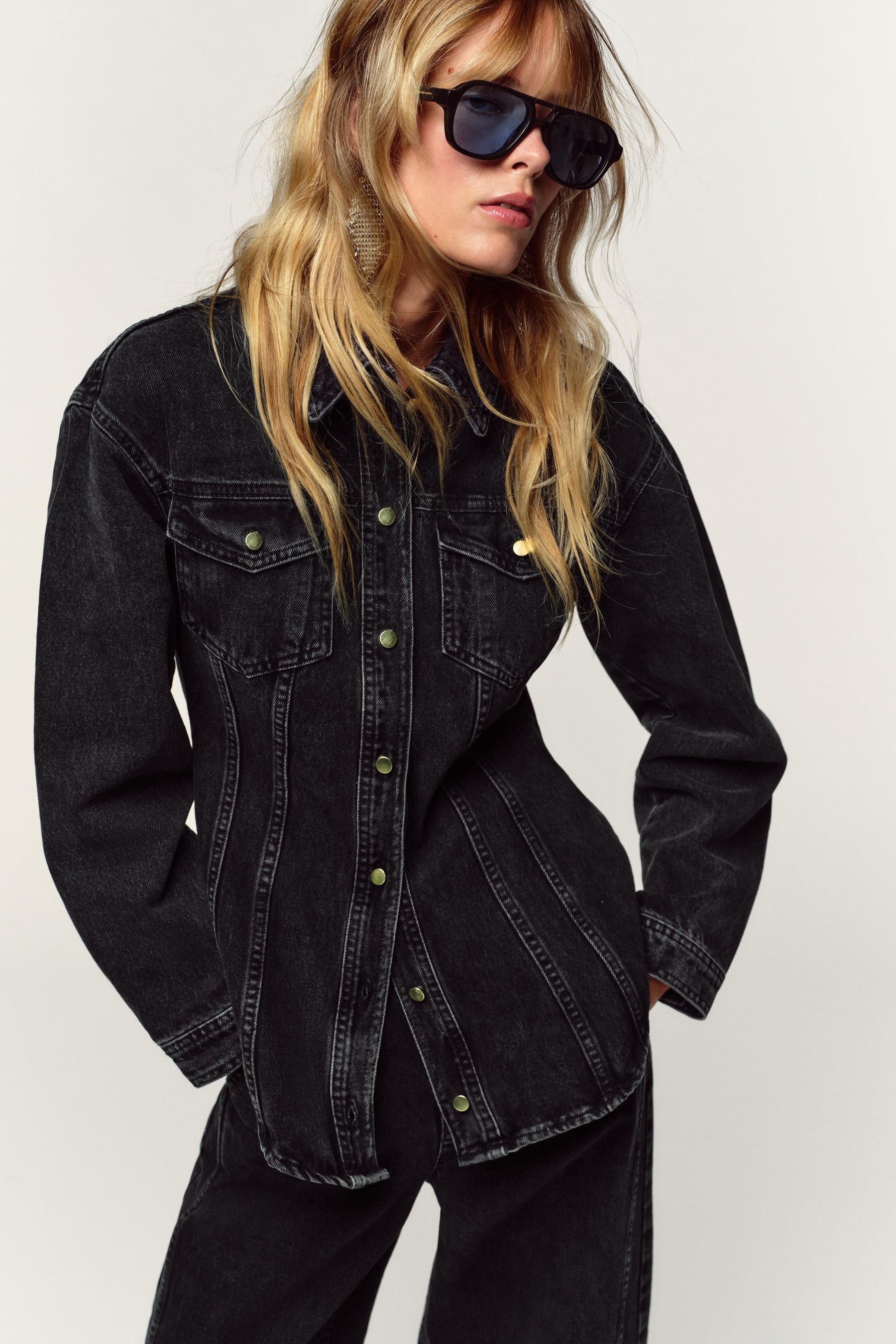 Fitted Denim Shirt