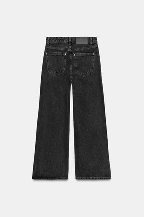 High-waist culottes jeans