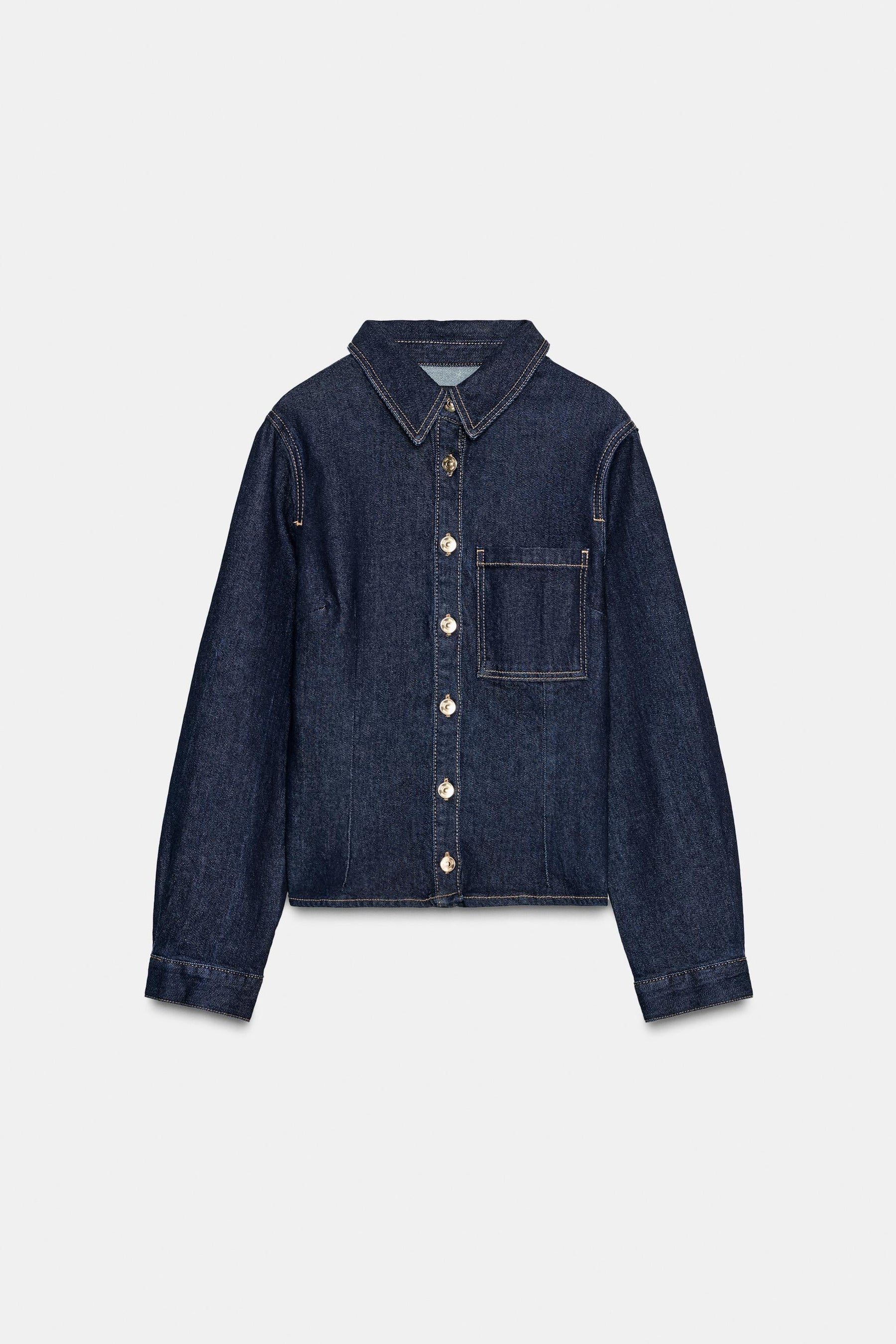 FITTED DENIM SHIRT