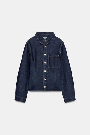 FITTED DENIM SHIRT