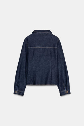FITTED DENIM SHIRT