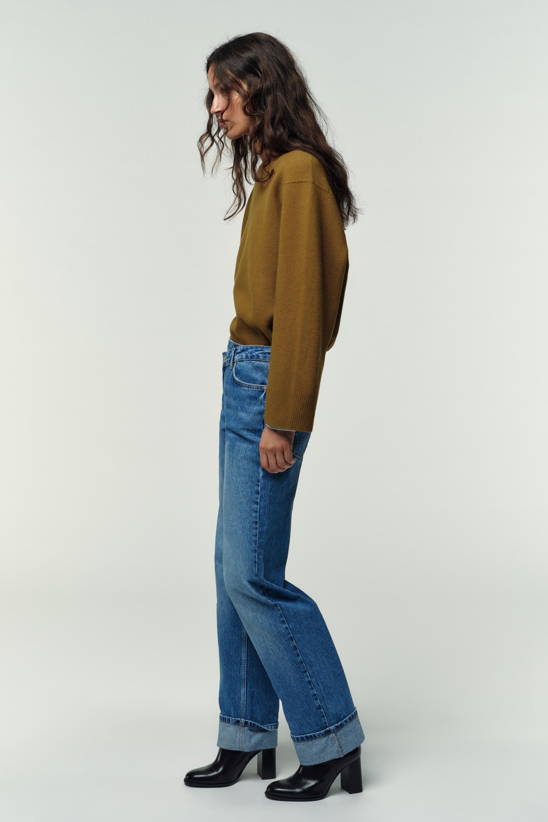 Straight High-Waist Full Length