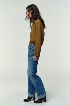Straight High-Waist Full Length