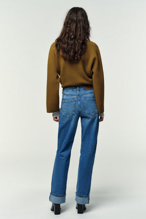 Straight High-Waist Full Length