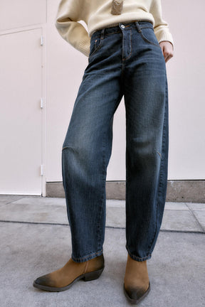 Mid-Waist Balloon Fit Jeans