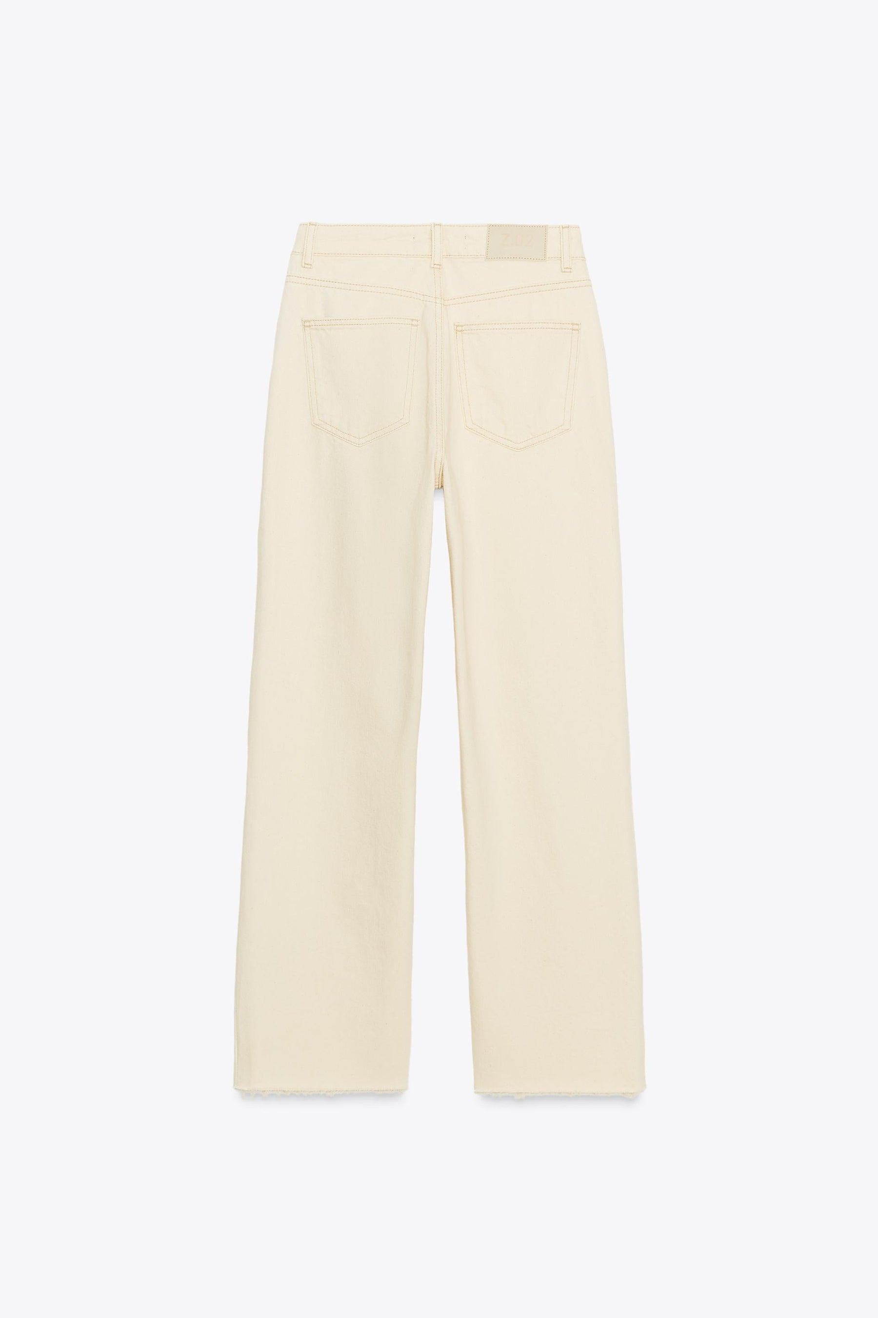 STRAIGHT ANKLE HIGH-WAIST JEANS