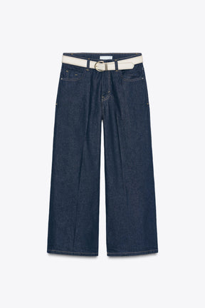 Jeans with Pressed Crease