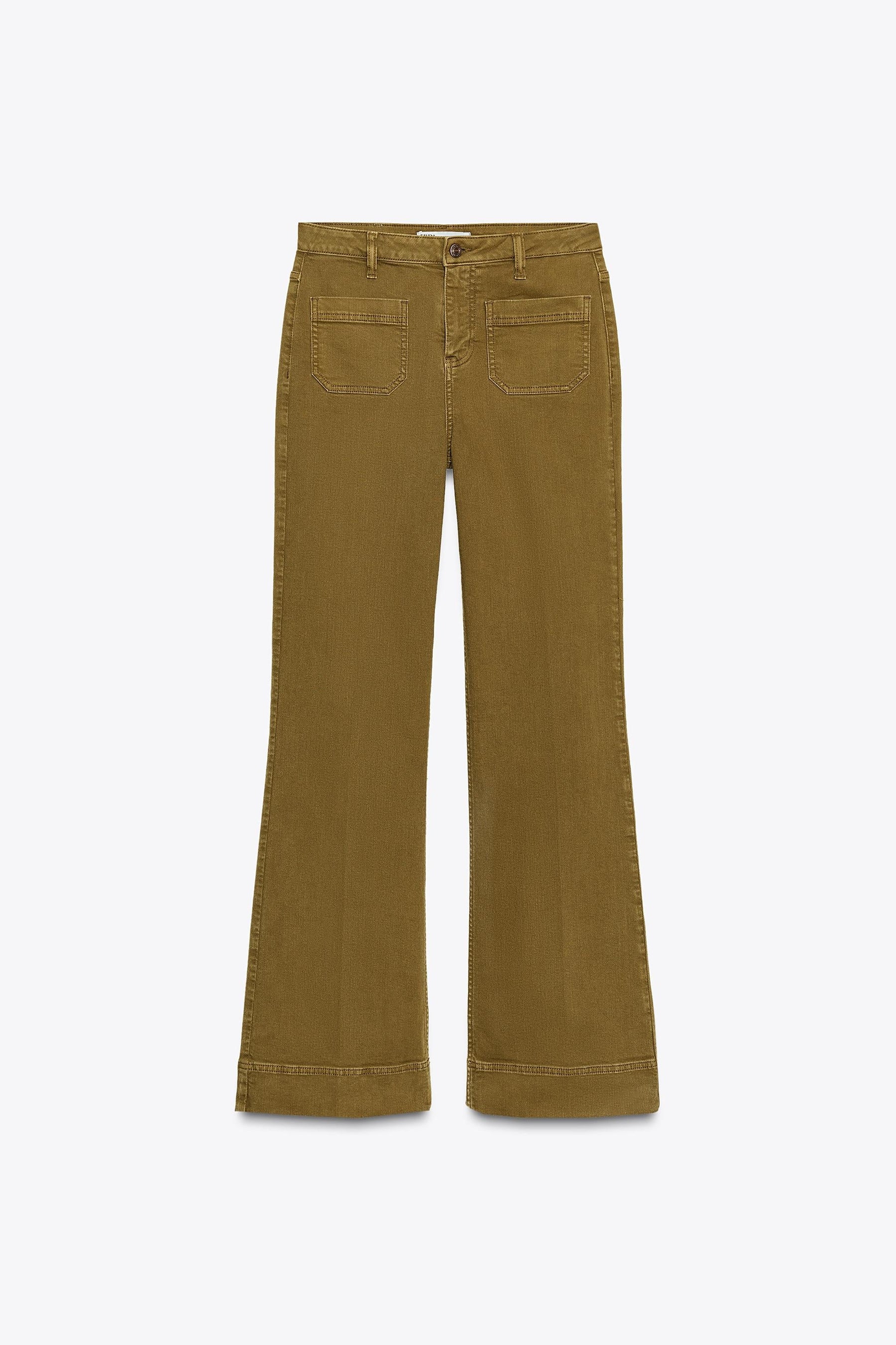 High-Waist Jeans with Pockets