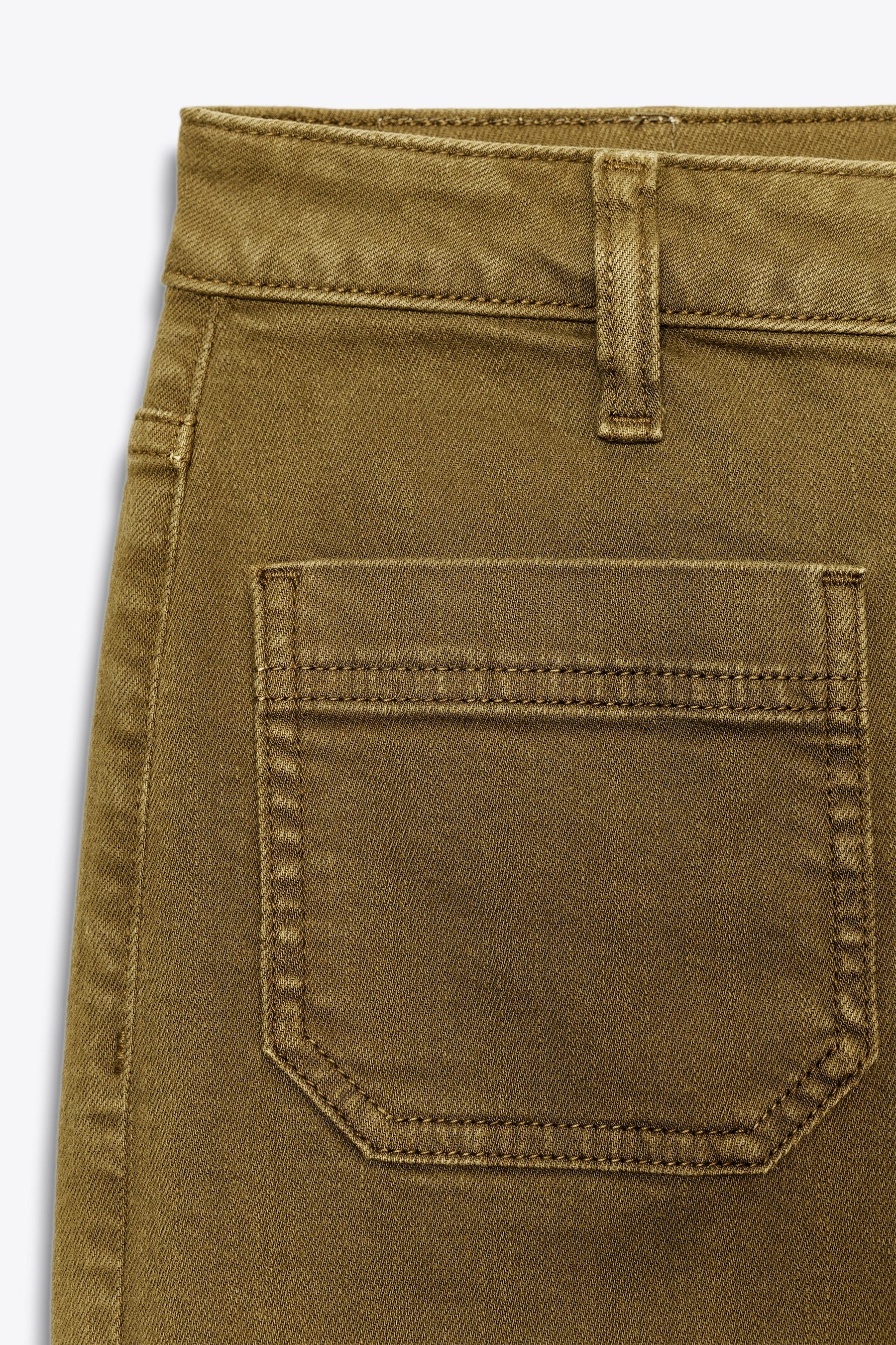 High-Waist Jeans with Pockets