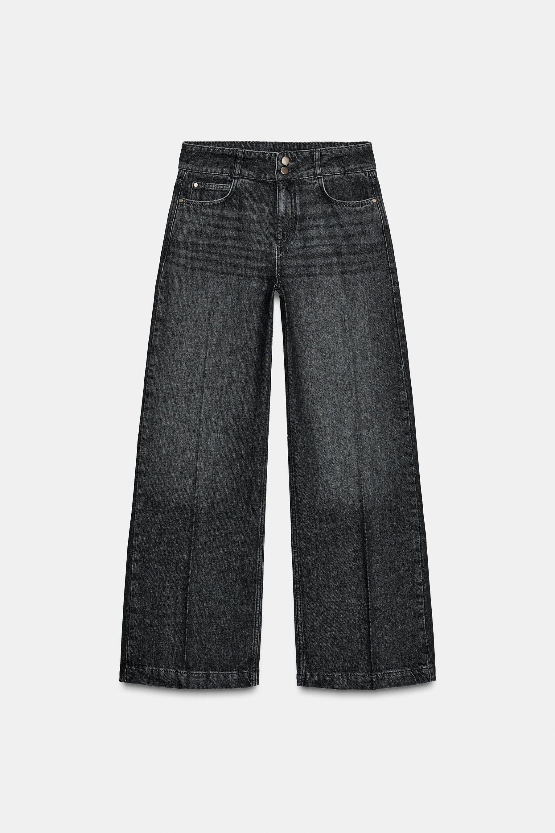 Weit geschnittene High-Waist-Jeans