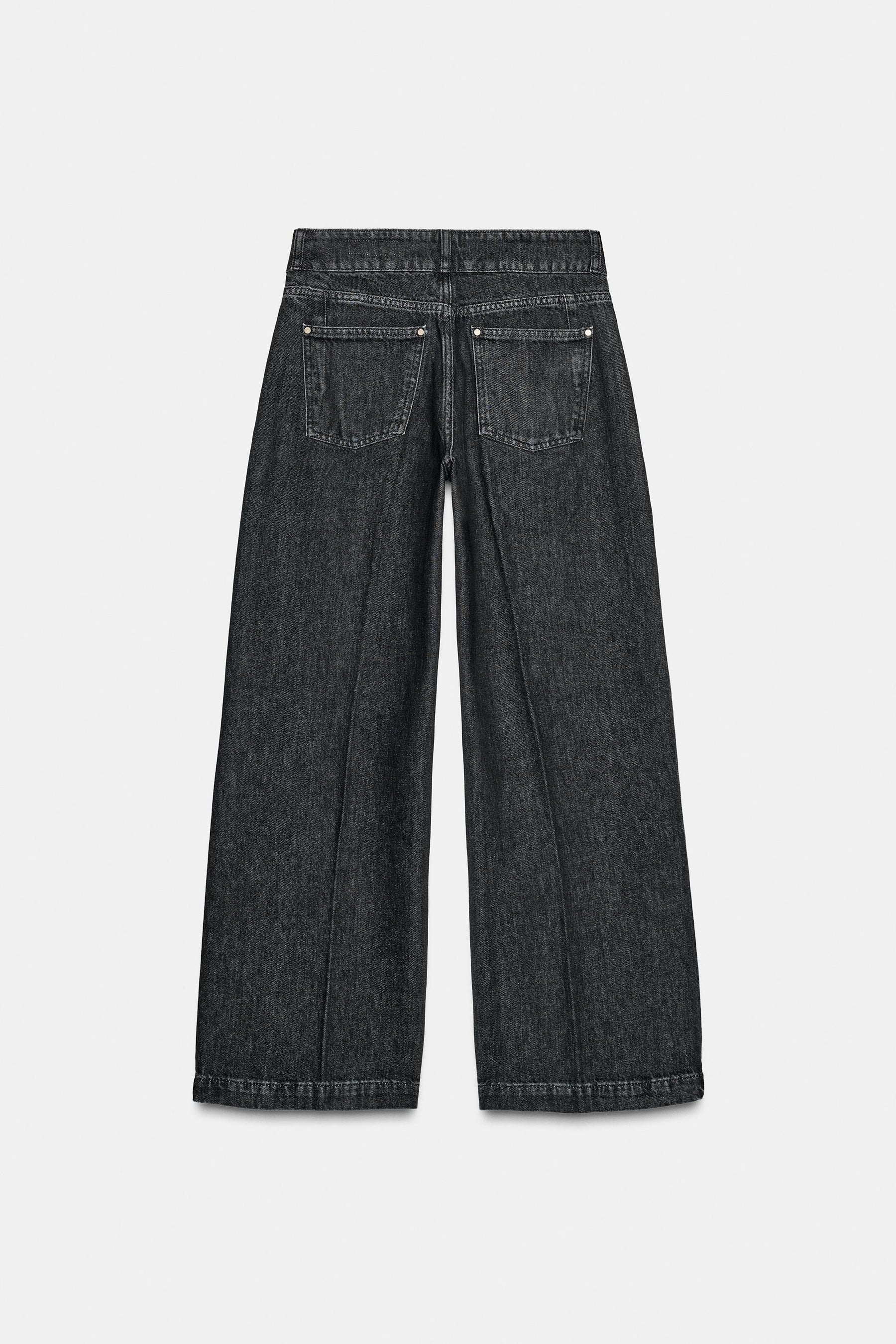 Weit geschnittene High-Waist-Jeans