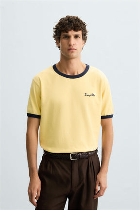 WASHED RIB EMBROIDERED T-SHIRT - Image 2