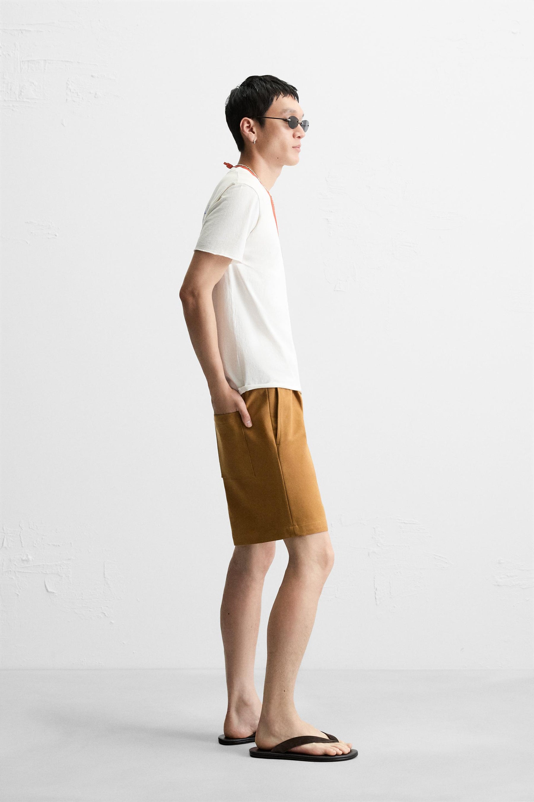 WASHED SLOGAN PRINT T-SHIRT - Image 4