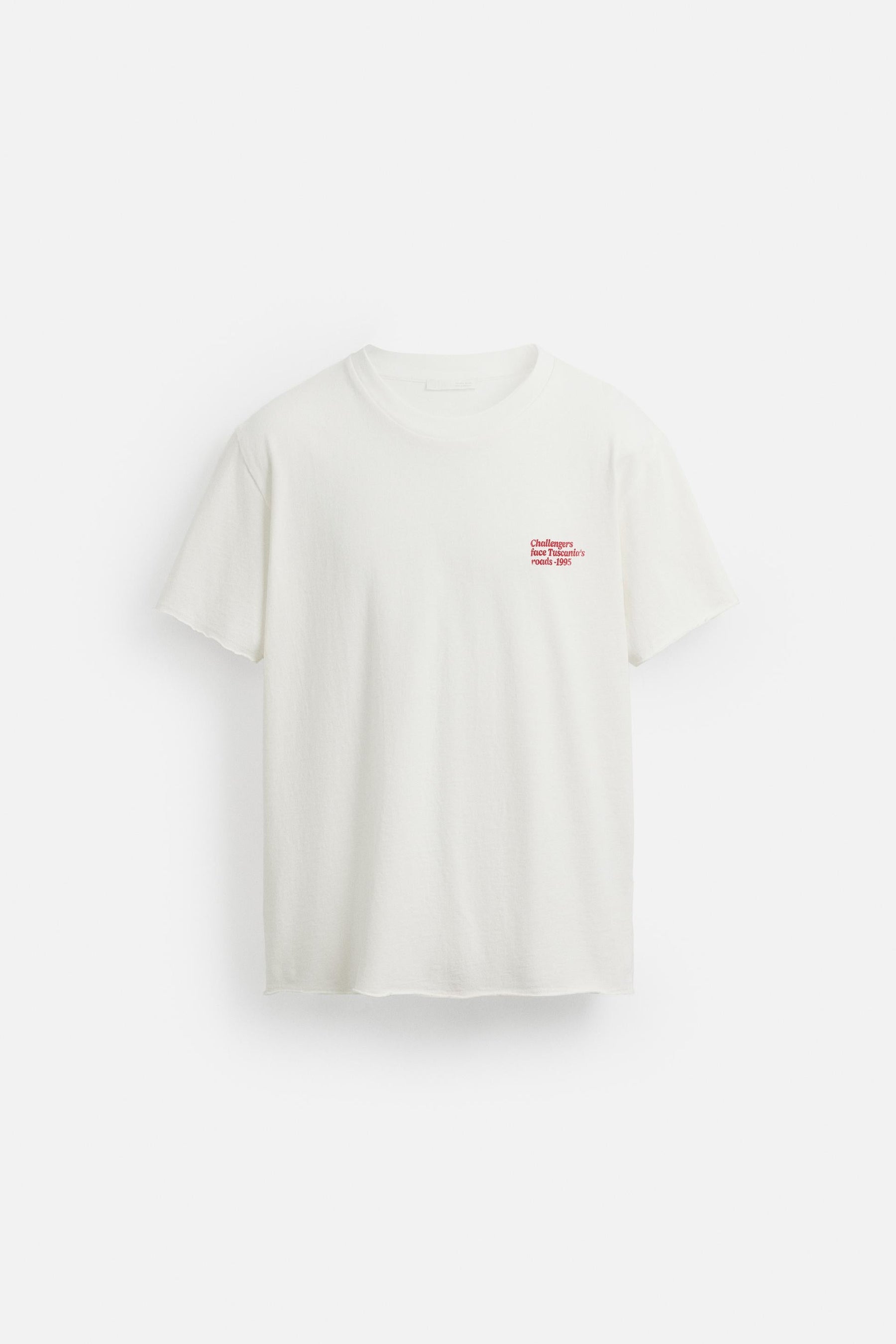 WASHED SLOGAN PRINT T-SHIRT - Image 7