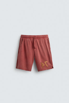 VARSITY OPEN-WEAVE TEXTURED BERMUDA SHORTS - Image 7