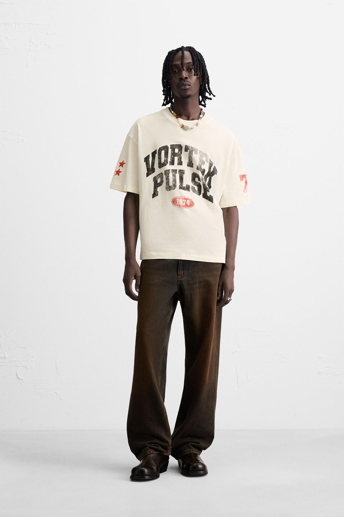 WASHED PRINT T-SHIRT - Image 1