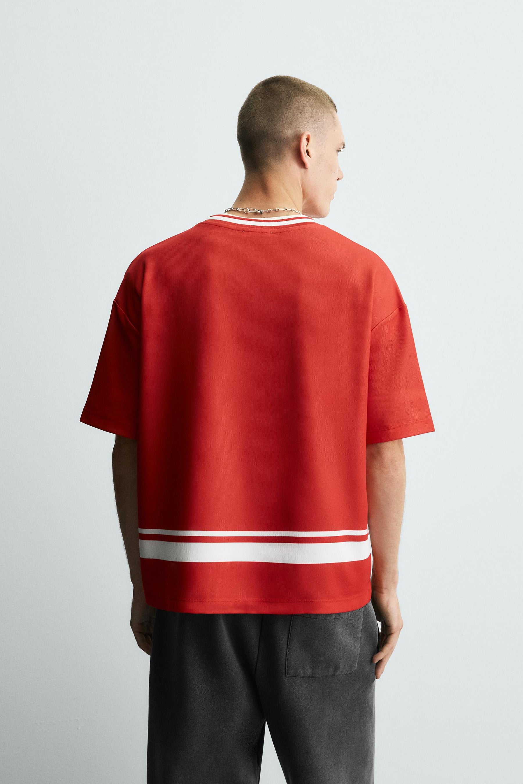 RETRO FOOTBALL PRINT T-SHIRT - Image 3