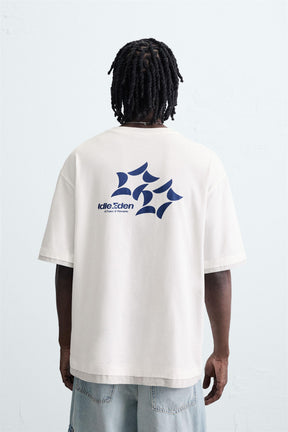 PRINTED SLOGAN T-SHIRT - Image 3