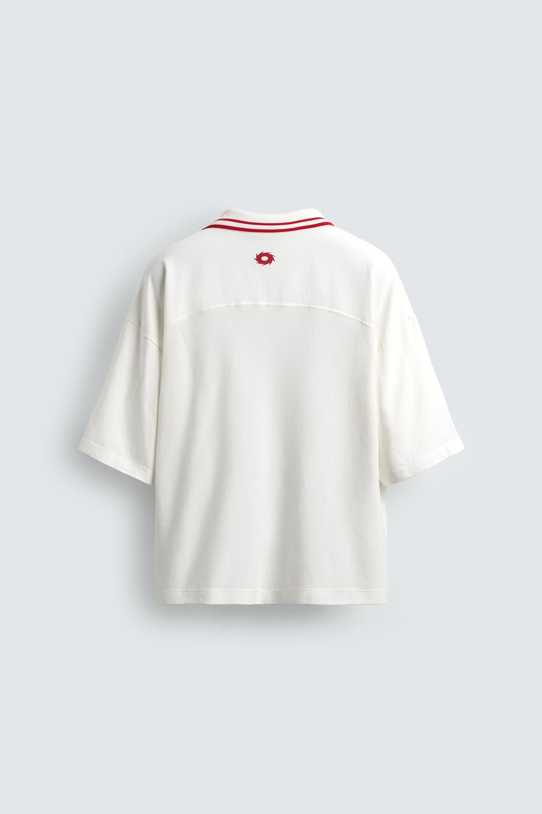 RETRO FOOTBALL PRINT POLO SHIRT - Image 6
