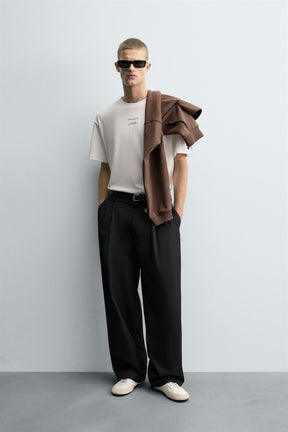 T-SHIRT WITH CONTRAST LABELS - Image 1