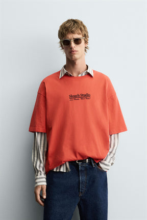 CONTRAST PRINT T-SHIRT - Image 2
