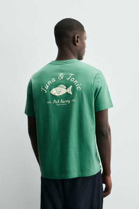 EMBROIDERED FISH T-SHIRT - Image 3