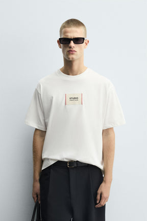 SLOGAN PATCH T-SHIRT - Image 2