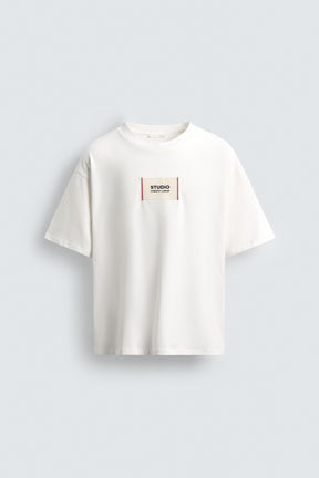 SLOGAN PATCH T-SHIRT - Image 6