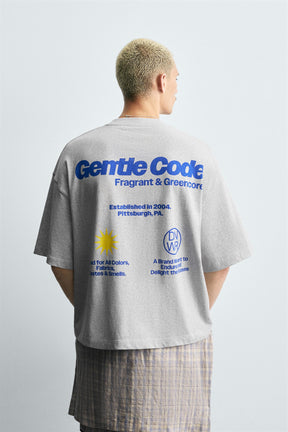 CONTRAST SUN PRINT T-SHIRT - Image 3