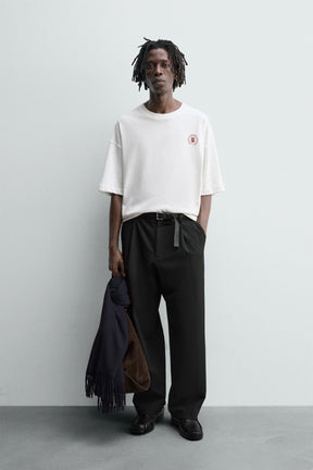 PRINTED TEXT T-SHIRT - Image 1
