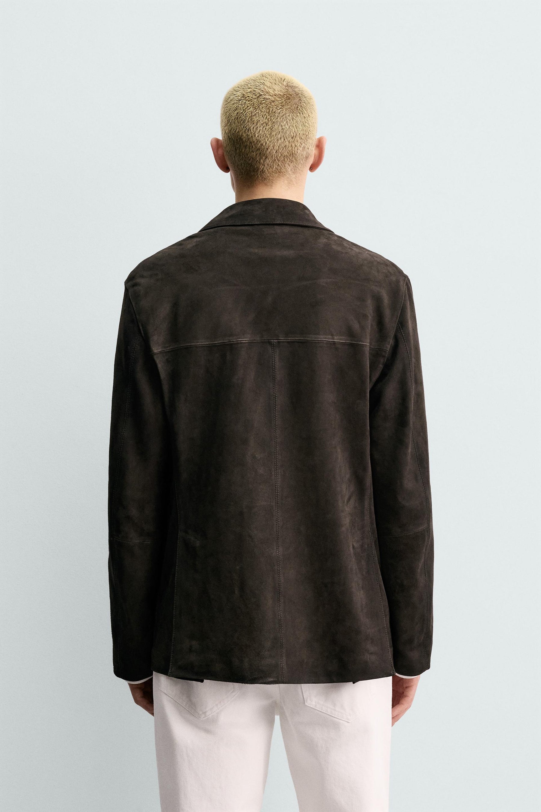Faux Suede Blazer