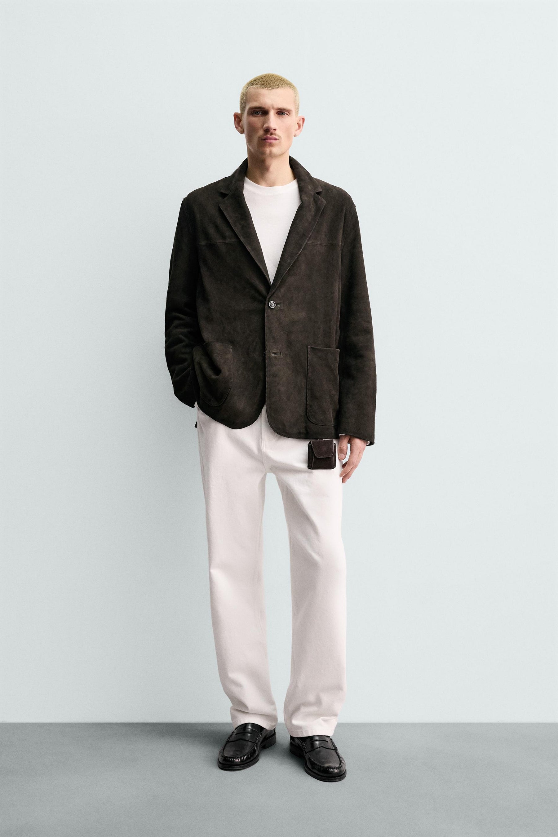 Faux Suede Blazer