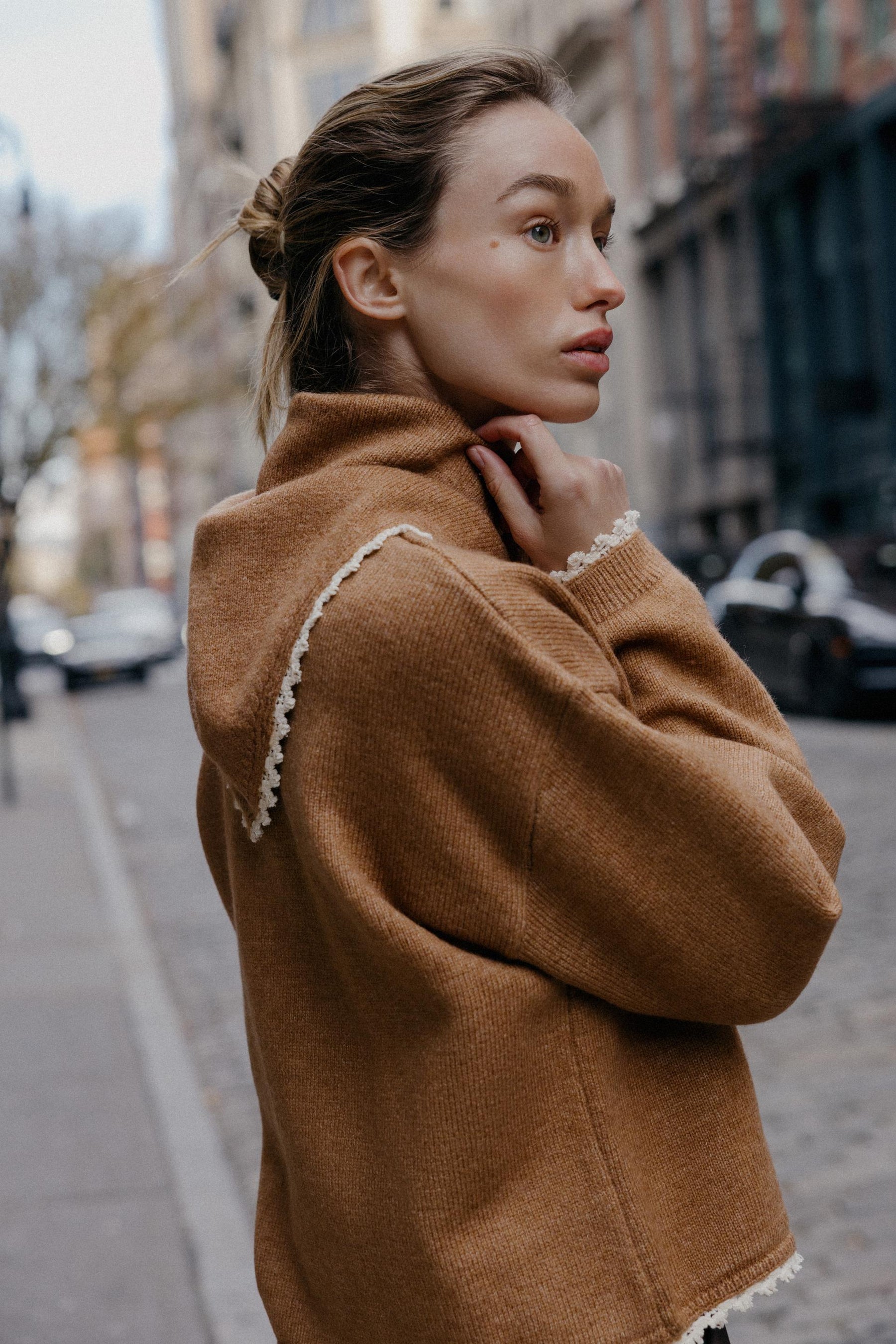 Knit Jumper with Lace