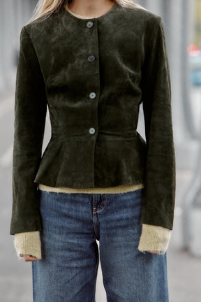 Lederjacke mit Etuis