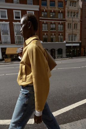 FAUX SUEDE BOMBER