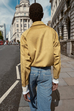FAUX SUEDE BOMBER