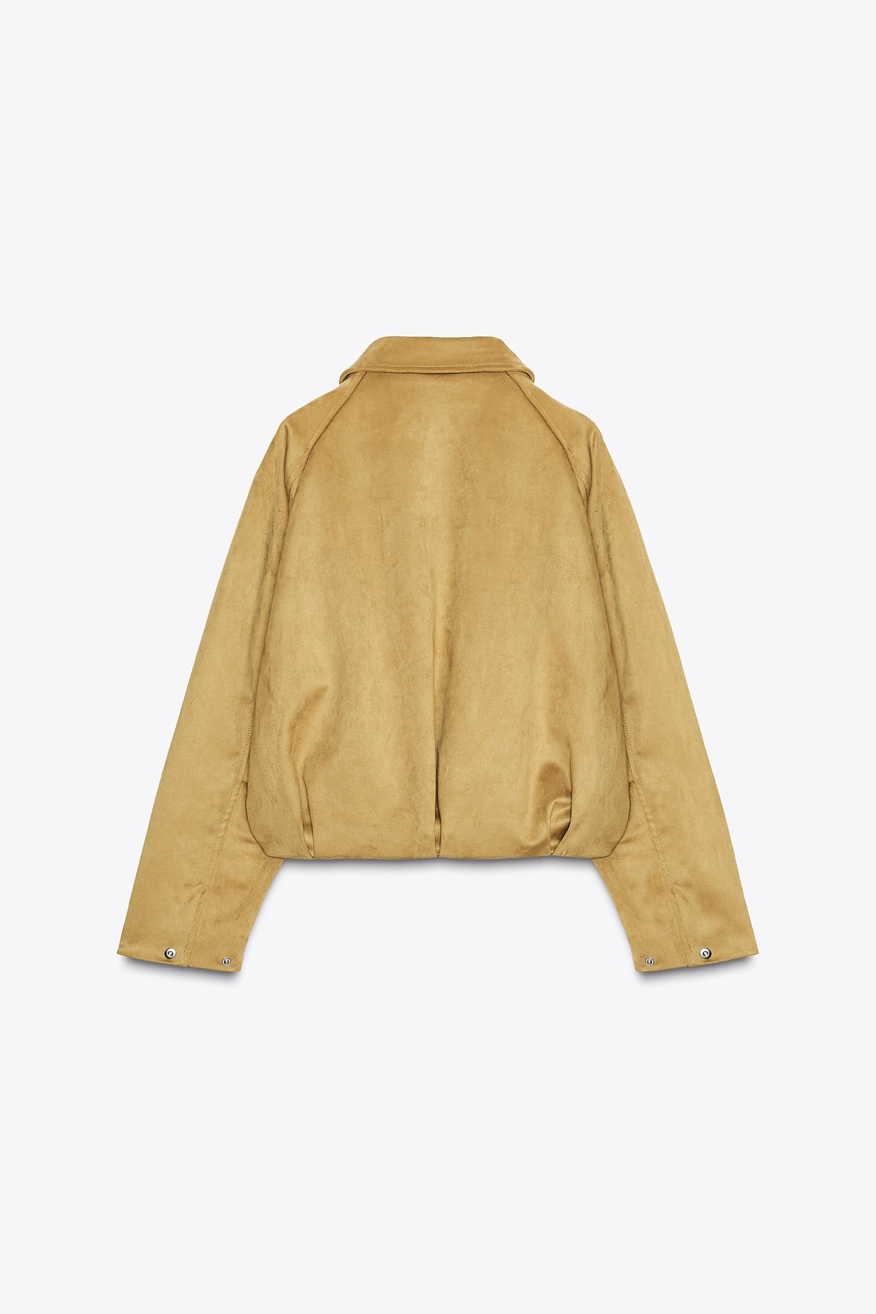 FAUX SUEDE BOMBER