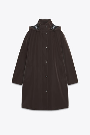 RUBBERISED HOODED RAINCOAT - Image 9