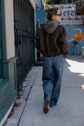 FAUX SUEDE BOMBER JACKET - Image 5