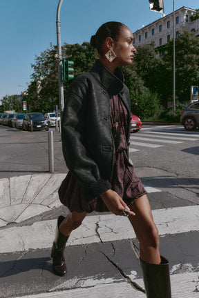 Kunstwildlederjacke