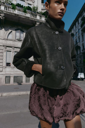 Kunstwildlederjacke