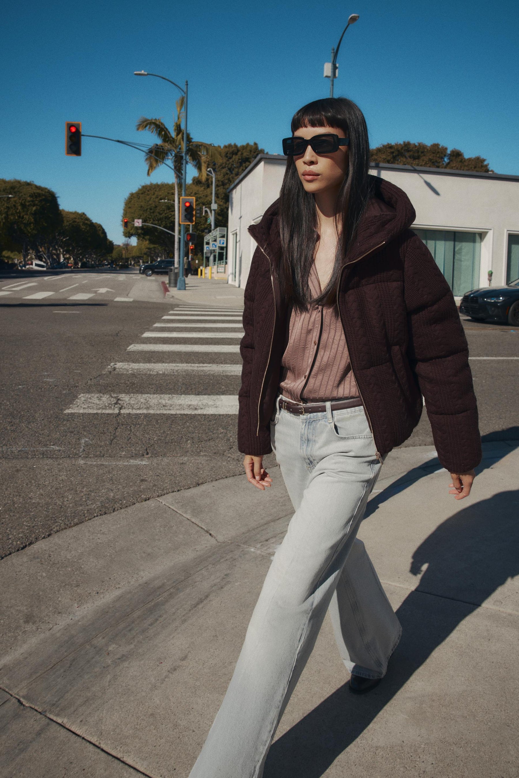 CABLE KNIT HOODED ANORAK - Image 3