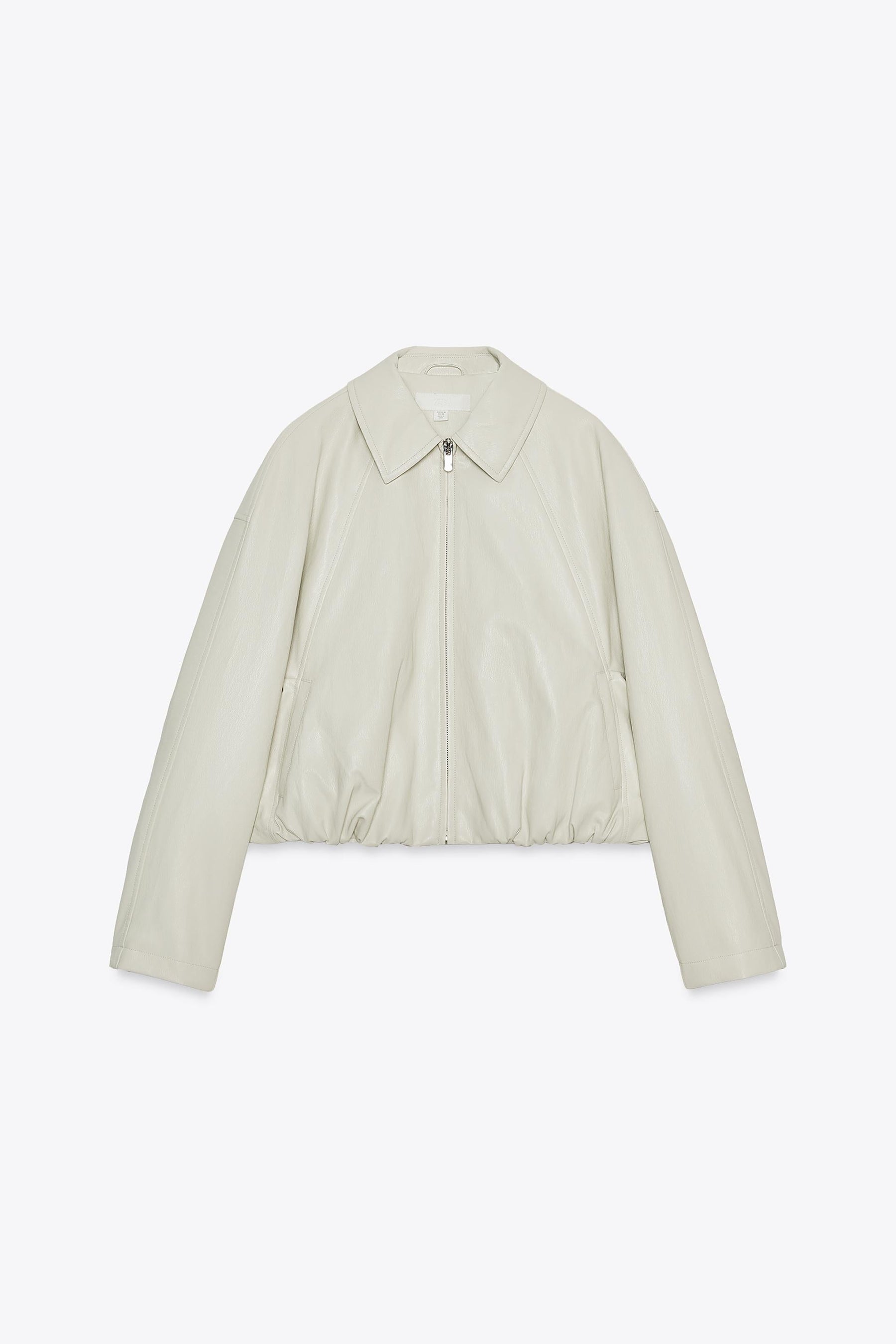 FAUX LEATHER BOMBER JACKET - Image 7