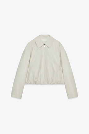 FAUX LEATHER BOMBER JACKET - Image 7