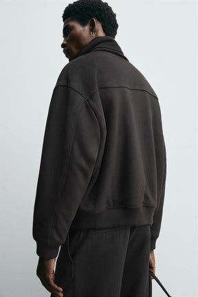 FAUX SUEDE QUILTED JACKET - Image 6