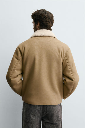 DOUBLE-FACED FAUX LEATHER JACKET - Image 3