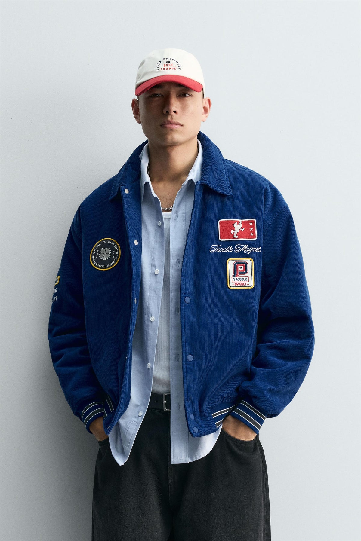 CORDUROY JACKET WITH EMBROIDERED PATCHES - Image 2