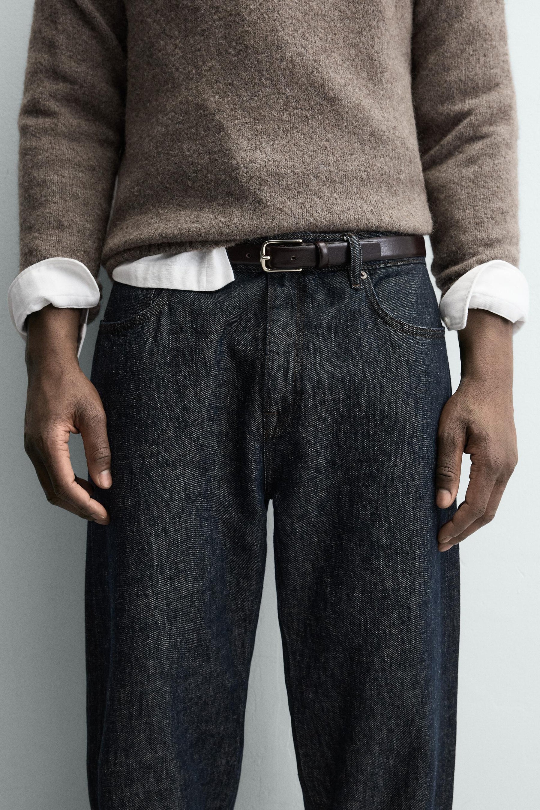 DRESS LEATHER BELT - Image 1