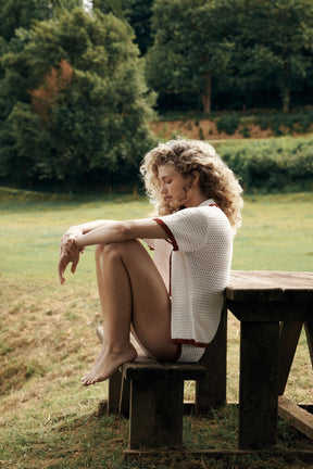 KNITTED POLO CARDIGAN - Image 3