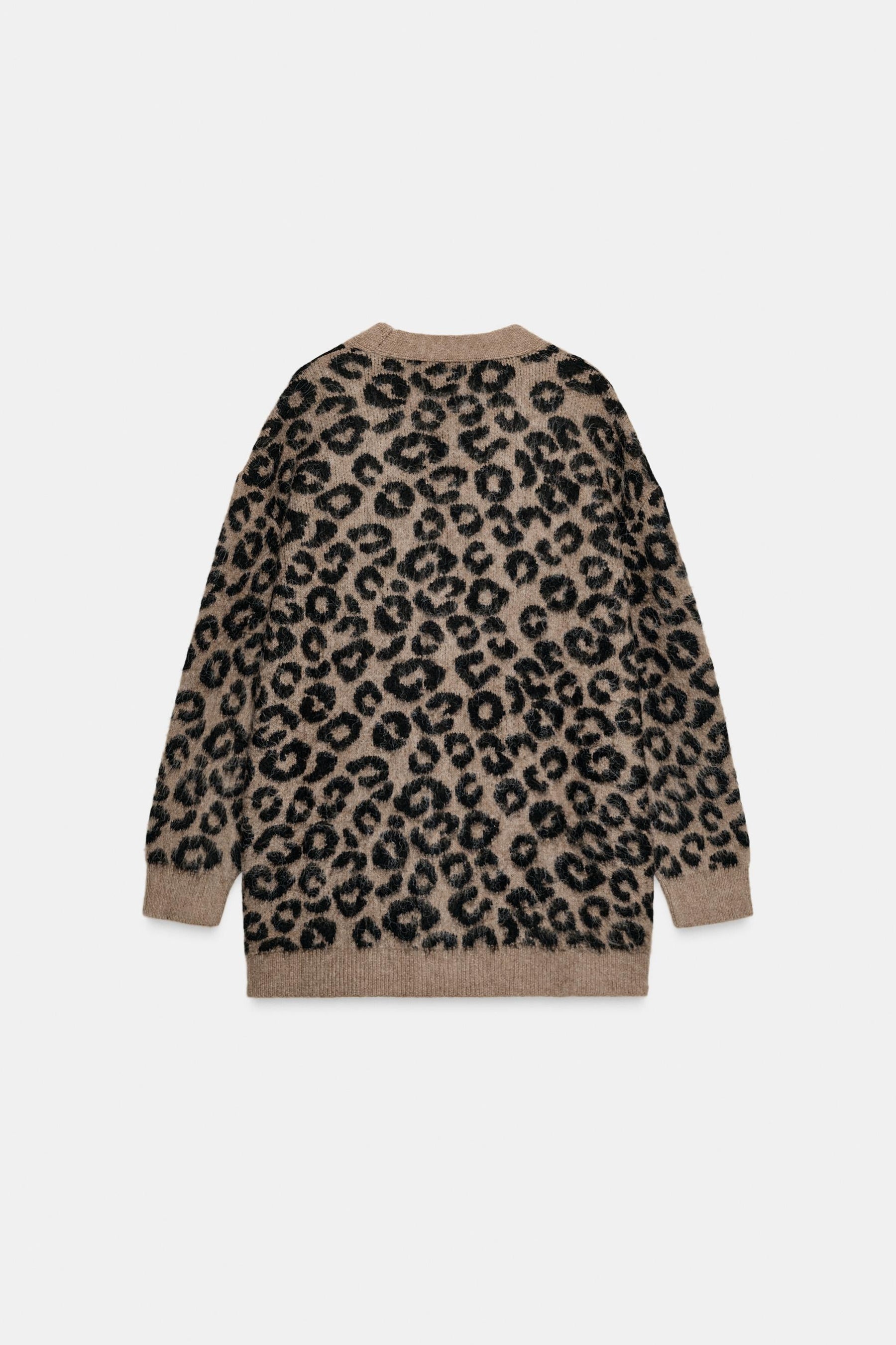 Cardigan mit Tierjacquardmuster